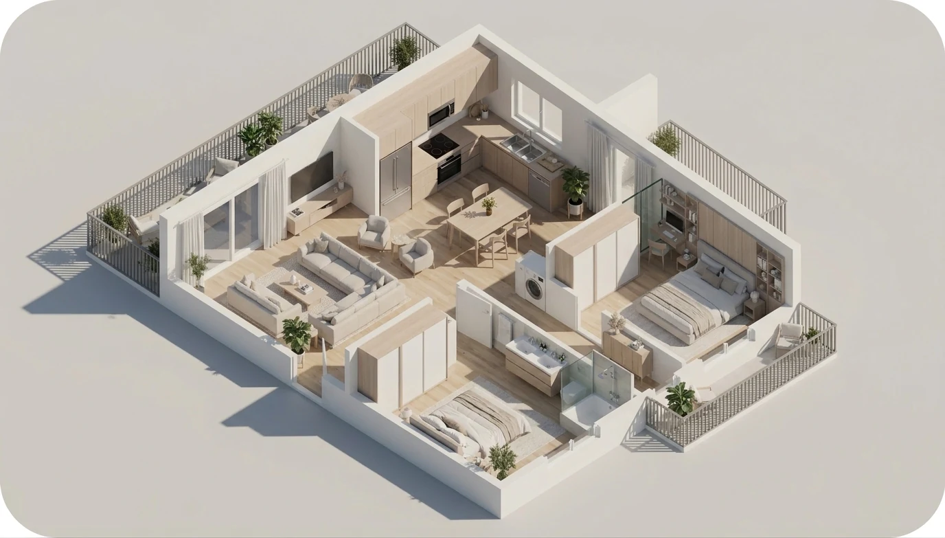55 a 60 m²